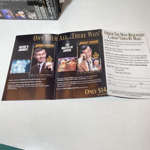The Johnny Carson Collection Set (VHS 4 tapes) - Picture 6 of 6